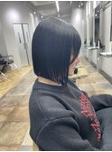 艶黒きりっぱなしボブ
