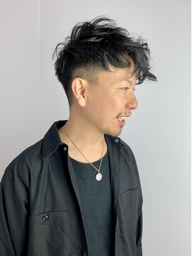 フルショウ 栄店(FURUSHO) ウェットスタイル メンズ短髪パーマ/ツーブロック刈り上げ