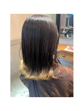 アース 綱島店(HAIR&MAKE EARTH) 20代30代大人可愛い髪質改善小顔艶感ミディミルクティーベージュ