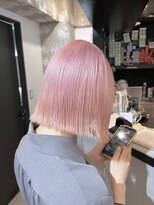 ペレ 栄店(PELE)&nbsp;デザインカラー/レイヤーカット/ウェットヘア/オリーブベージュ