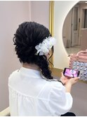 サイド編みおろし