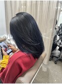 レイヤーネイビーカラー『TELAHAIR土浦』
