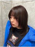 【yua/藤沢】ラベンダーグレージュ/顔まわりカット