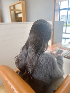 ヘアーブランドジン ティアラ(HAIR BRAND Jin Tiara) 艶髪グレージュカラー【松山美容室】