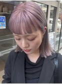 おん眉×ペールピンクパープル