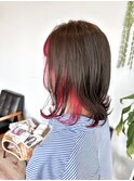 フェイスフレーミング/髪質改善ヘアカラー/レッド
