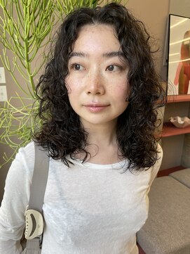 フェンヘアーアイス 中目黒(Fen.hair ici) フレンチカジュアル小顔束感ウルフパーマレイヤー