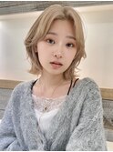 ハイトーンボブ　外ハネボブ　レイヤーボブ　くびれボブ