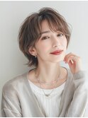 30代40代50代大人ショートくびれ耳掛けショートカット/ミセス