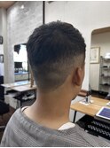 アップバング×ナチュラルフェード