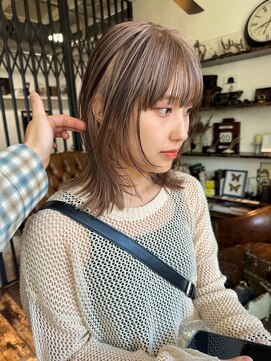 トレンチ(TRENCH) レイヤーカット デザインカラー ダブルカラー