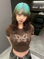 ロテ 名古屋 名駅店(Lote.)&nbsp;黒髪カタログ/クラゲヘアー/オリーブグレー/名古屋