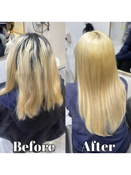 ファボ 心斎橋アメ村店(Fav) 《Wカラー＋シールエクステ》blonde