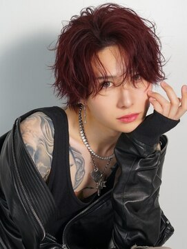 センターパートヴァイオレットカラー