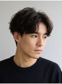 Hale刈り上げセンターパートフェザーパーマニュアンスパーマ原宿