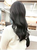 髪質改善カラーくびれ巻き髪ロングヘア艶髪アッシュグレージュ