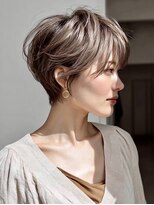ハーツ(Heart's)&nbsp;白髪ぼかし脱白髪染め大人ショート40代50代60代
