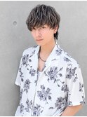 ハイライト/海外風/マッシュウルフ