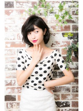 グラスヘアリオン(Grous hair lion) 【Grous Hair lion】前下がり似合わせカット☆ウェービーボブ