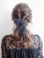 くるりんぱアレンジ　ヘアセット　お呼ばれヘアセット