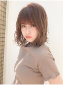 ゆるふわウェーブ 秋カラー モカブラウン