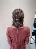 ハーフアップ