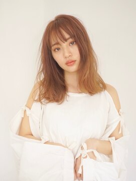 パール(PearL) 《PearL》ピンクベージュの女っぽセミディ