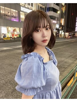 アイニコプラス(ainico.+) シフォンミルクティー × 長めタンバルモリ