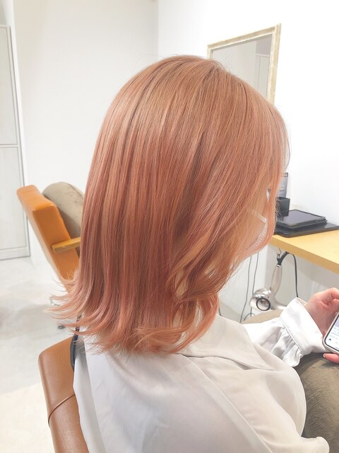 くびれミディイヤリングカラーラベンダーイメチェンヘアスタイル