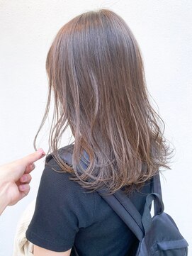 モルニ(MORNI) ショコラベージュ_マロンベージュ Aラインボブ かきあげ