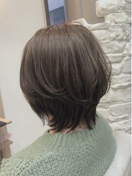 シエル(ciel) ちょい長ショート☆シルキーベージュ