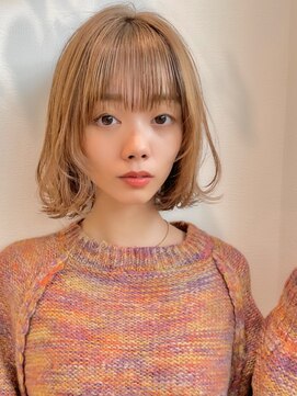 ロンドネートゥル 新潟(Lond naitre) 【Lond natire Naomi】ペールベージュの外ハネボブ