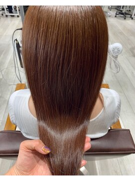 ヘアー ミッション 心斎橋店(hair Mission) 髪質改善で潤プル！コーラルベージュ