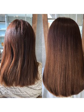 キュア 表参道(CURE) 黒髪/グレージュカラー/ココアベージュ/ヘルシーロング[表参道]