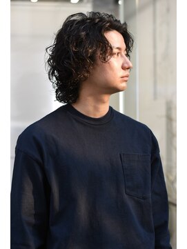 ユイツ メンズミディアム×ニュアンスパーマ