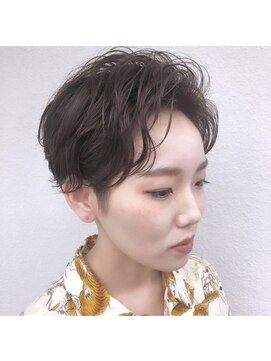 モアナバイヘッドライト 小田原店(Moana by HEADLIGHT) Moana【小田原】#ハンサムショート#刈り上げ#ニュアンスパーマ