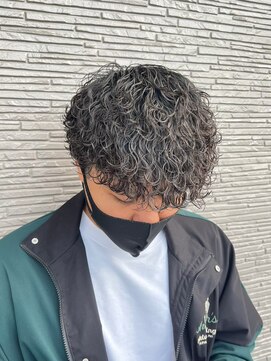 ミオ ゾーン(Mio'' ZONE) 東大阪長瀬メンズ専門美容室ZONE波巻きマッシュパーマ