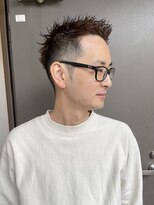メリケンバーバーショップ トーキョー(MERICAN BARBERSHOP TYO)&nbsp;YS STILE.束感ショート.波巻き.ハイライト.マッシュパーマ47