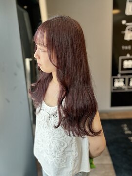 アオ(ao.) ピンクブラウン/ミディアムヘア/艶髪