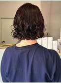 似合わせパーマ　ボブ　マロンブラウン【鹿児島中央】