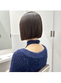 乾かすだけでまとまるミニボブ