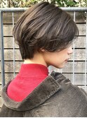 毛流れパーマ　ハンサムショート