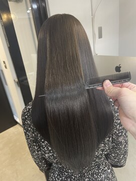 エトラ 渋谷店(etora) ★小顔前髪ワンカールレイヤーカット黒髪ネビージュボブルフ