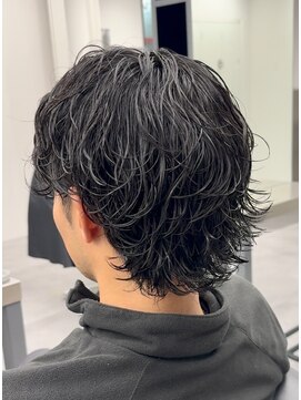 ノイセル 心斎橋(Noisyle) サーフカール×センターパート×海外ヘア×黒髪