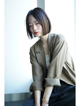 ケーツー 谷町(K-two) クラッシーボブ*ミニボブ*大人ボブ*オリーブカラー*30代40代50代