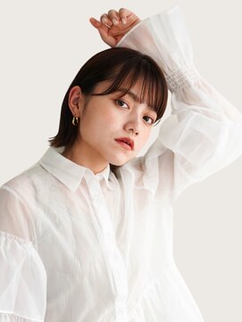 コト 銀座(Coto) ボブ/ピンクベージュ/前髪/インナーグレージュ/銀座