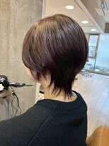 ヘア ルーナ バイ アプリーレ(hair lune by Aprire)&nbsp;20代30代40代50代黒髪小顔マニッシュハンサムレイヤーボブ