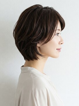 ビュートリアム265(BEAUTRIUM 265) 40代/50代/60代ひし形小顔ショートボブ絶壁解消白髪ぼかし△24
