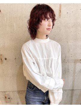 コンビネーション(combination) マッシュウルフ レイヤーパーマ ブリーチパーマ 20代30代40代