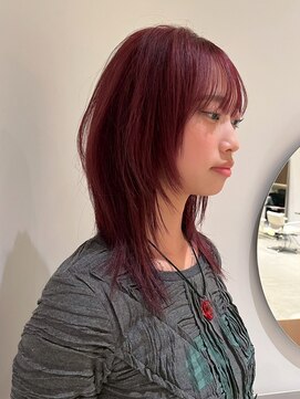 カート バイ デコ(Kurt by DECO) ボルドーカラー/シャギーレイヤー/シャギー